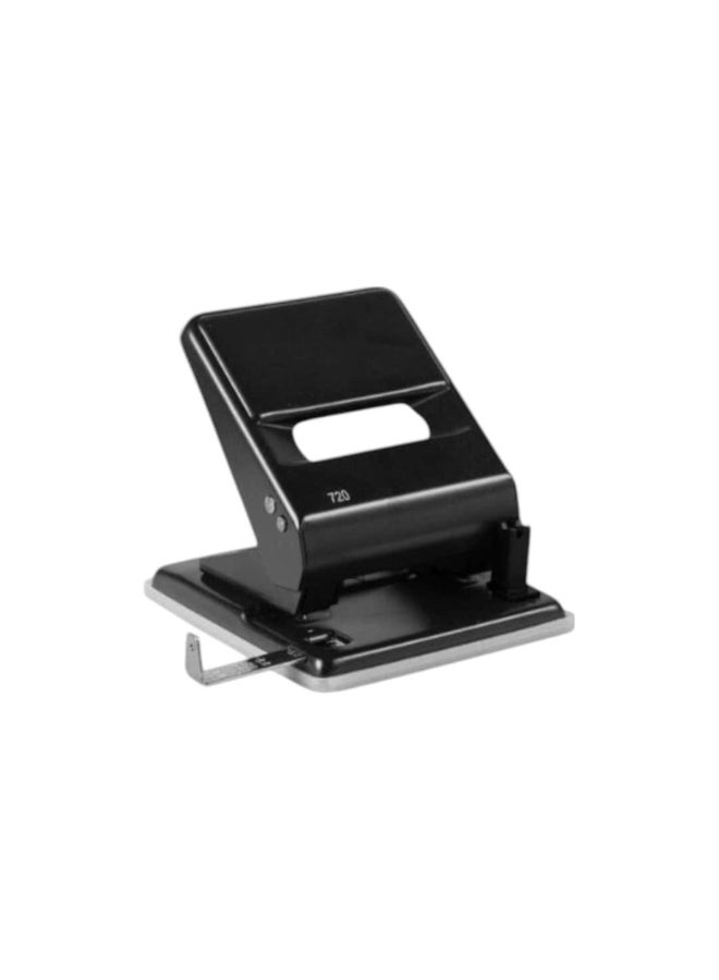 DEC Heavy-Duty Durable Paper Puncher Black 12.8 x 7.3 x 13.5 cm KNX-720-BLK - Image 1